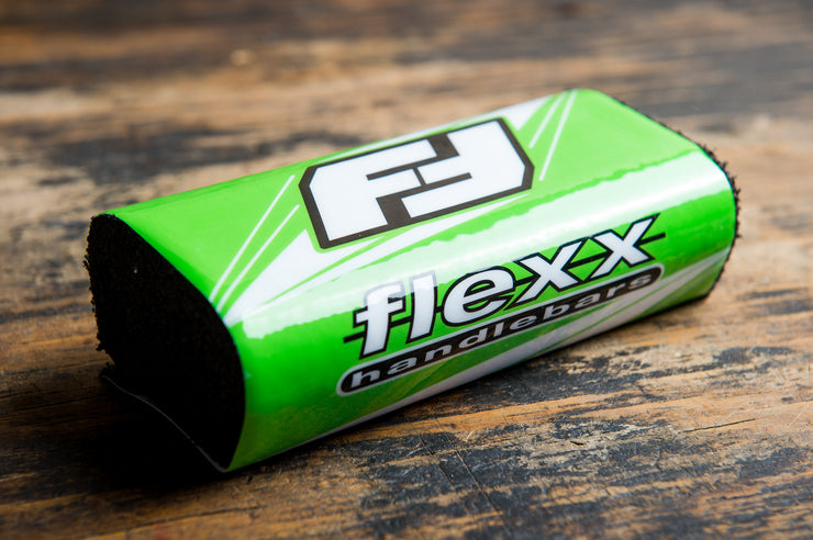 Nothing tops a Kawasaki like a set of Flexx Handlebars with this green bar pad. 